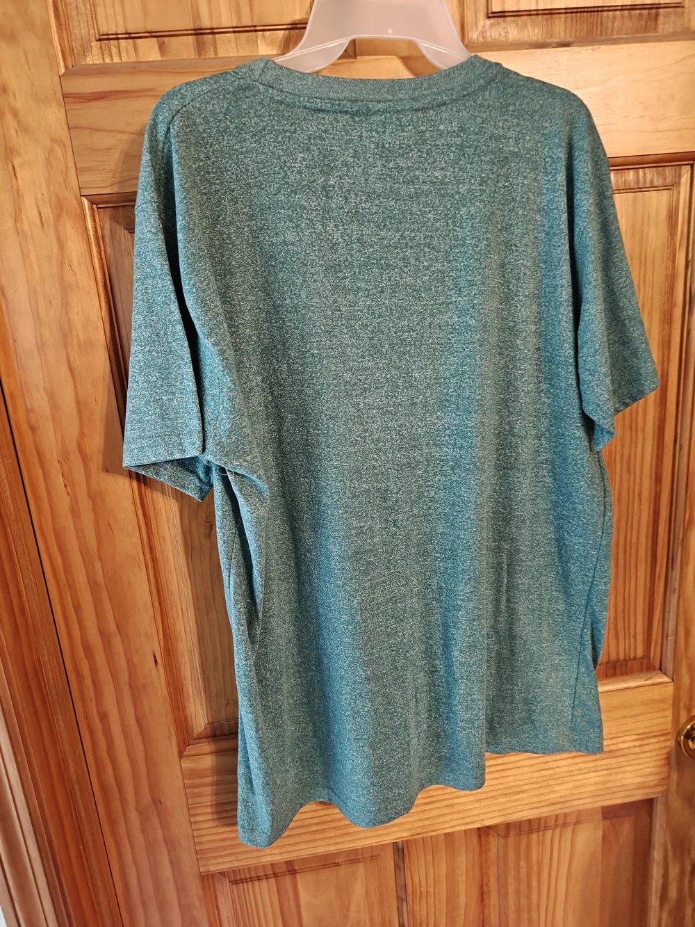 Cambridge University Short-Sleeve Tee in Teal Heather - Picture 3 of 3